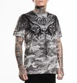 Affliction Shirt Death Eyes Camo