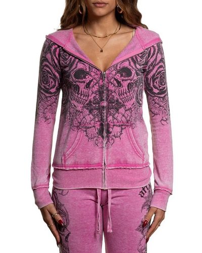 Affliction Zip Hoody Forgotten Burnout