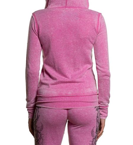 Affliction Zip Hoody Forgotten Burnout