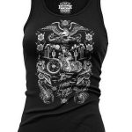 Lethal Angel Damentank Biker Tattoo Girl White