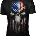 Lethal Threat T-Shirt USA Melted Skull