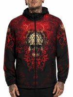 Barmetal Jacke Red Skull