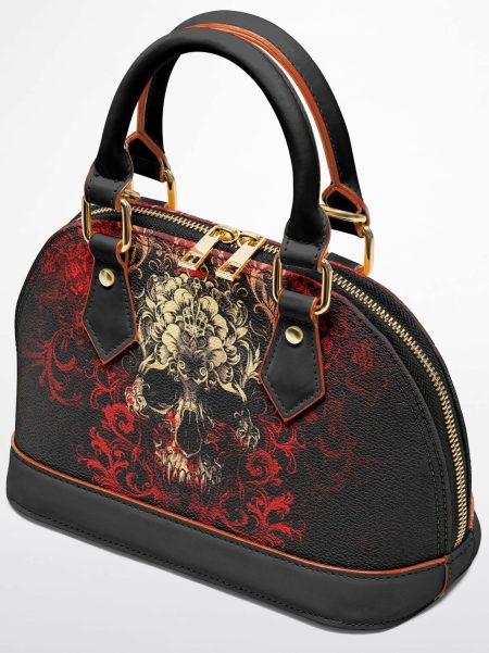 Barmetal Handtasche Red Skull