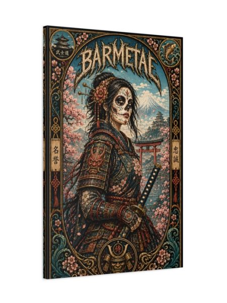 Barmetal Leinwand 90 CM x 60 CM Samurai Blue