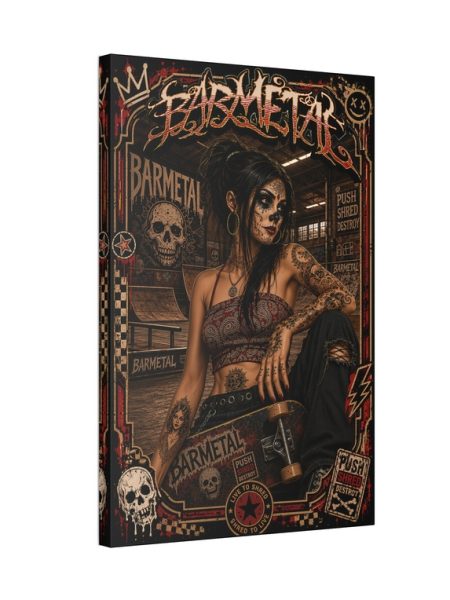 Barmetal Leinwand Skater Girl