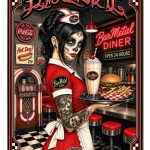 Barmetal Blechschild American Diner 20x30 CM