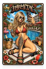 Barmetal Blechschild Gucci B**** 20x30 CM