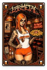Barmetal Blechschild Hooters Girl 20x30 CM
