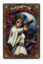 Barmetal Blechschild Princess Leia 20x30 CM