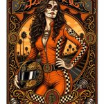 Barmetal Blechschild Racer Girl 20x30 CM