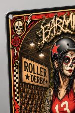 Barmetal Blechschild Roller Derby 20x30 CM – Bild 2