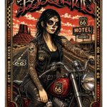 Barmetal Blechschild Route 66 20x30 CM