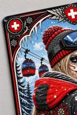 Barmetal Blechschild Snow Capped Romance 20x30 CM – Bild 2
