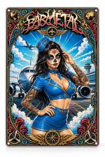Barmetal Blechschild Stewardess 20x30 CM