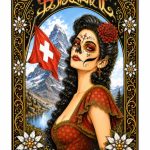 Barmetal Blechschild Switzerland 20x30 CM
