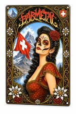Barmetal Blechschild Switzerland 20x30 CM