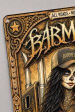 Barmetal Blechschild Trucker Girl 20x30 CM – Bild 2