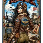 Barmetal Blechschild Airforce Women 20x30 CM